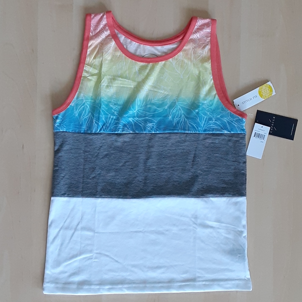 Capsule Tropical Printed Tank - Stitch Fix #0043